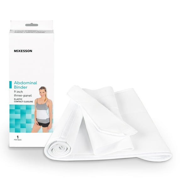 McKesson Abdominal Support Binder, Three Panel - 45 to 62 in Waist Circumference, Medium/Large, 1 Ct
