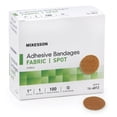 McKesson, Adhesive Spot Bandage, 1 Inch, Round, Sterile, Fabric, Tan ...