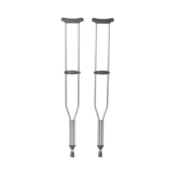 McKesson Aluminum Crutches with Euro-Style Clip, 52.5 in to 60.5 in H, 2 Pair