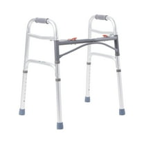 McKesson Aluminum Junior Folding Walker, Adjustable Height, 25" to 32", 1 Ct