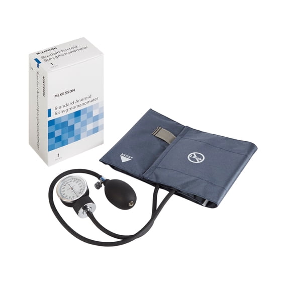 McKesson Aneroid Sphygmomanometer, Blood Pressure Monitor with Arm Cuff, Large, 1 Ct