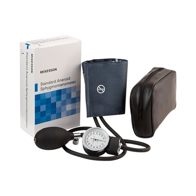 McKesson Aneroid Sphygmomanometer, Blood Pressure Monitor with Arm Cuff
