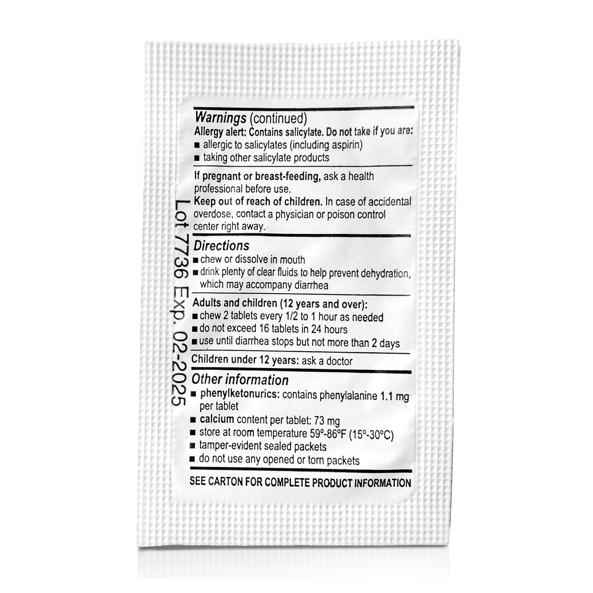 健康・医学 SA Medicine 122 123 130 133-148 McKesson Anti-Diarrheal Bismuth Tablets, 262 mg, 100 per Box