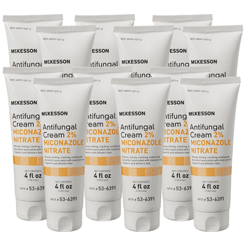 McKesson Antifungal Cream, 2% Miconazole Nitrate Itch Relief Ointment - 4 oz, 12 Count