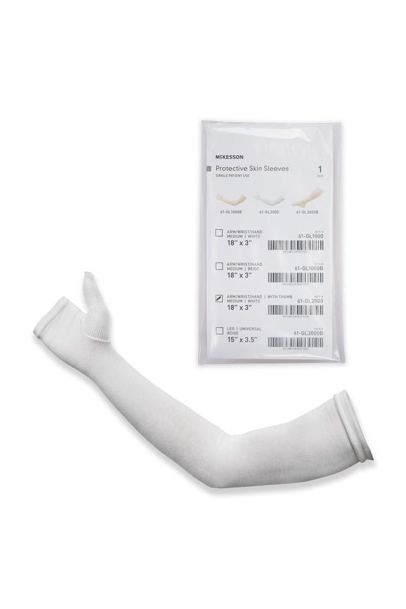 Arm Sleeve White Medium 2 Ct