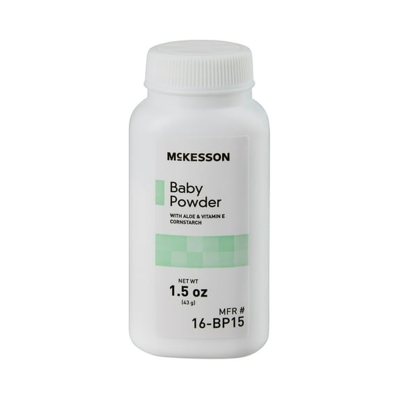 McKesson Baby Powder with Cornstarch, Aloe, Vitamin E - Fresh Scent, 1.5 oz, 24 Ct