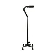 McKesson Black Aluminum and Steel Quad Walking Aid Cane, Adjustable Height 30 to 39", 300 lbs Weight Capacity, 1 Ct