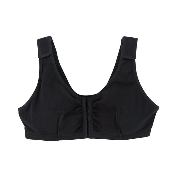 McKesson Black Cotton-Spandex Surgi-Bra, Post-Surgical Light Compression, 42-inch B, C, D Cups, 1 Ct