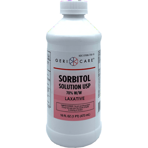 McKesson Brand GeriCare Sorbitol Liquid Laxative Solution 70% W/W 16 oz Bottle - 1/EA 8 Pack