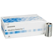 McKesson C Batteries, Long-Lasting Alkaline Power Batteries, 1.5 V, 24 Count, 1 Pack