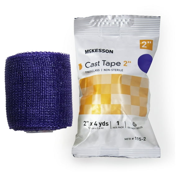 McKesson Cast Tape, Water-Activated Resin Casting Tape - Purple, 2 in x 12 ft, 1 Count, 10 Packs, 10 Total