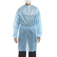 thumbnail image 1 of McKesson Chemotherapy Procedure Gown, Disposable - Full-Back, Waist Tie, AAMI Level 2, Unisex, Non-Sterile - Blue, Size Medium, 41 in L, 30 Count, 1 of 11