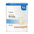 thumbnail image 1 of McKesson Classic Briefs, Incontinence, Light Absorbency, XL, 15 Count, 4 Packs, 60 Total, 1 of 12