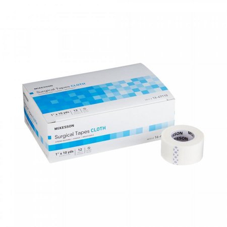 McKesson Cloth Surgical Tape, 1 Inch x 10 Yards, 12 Count