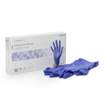McKesson Confiderm 3.0 Nitrile Exam Gloves, Blue Medical Gloves - Size Medium, 100 Count, 1 Box