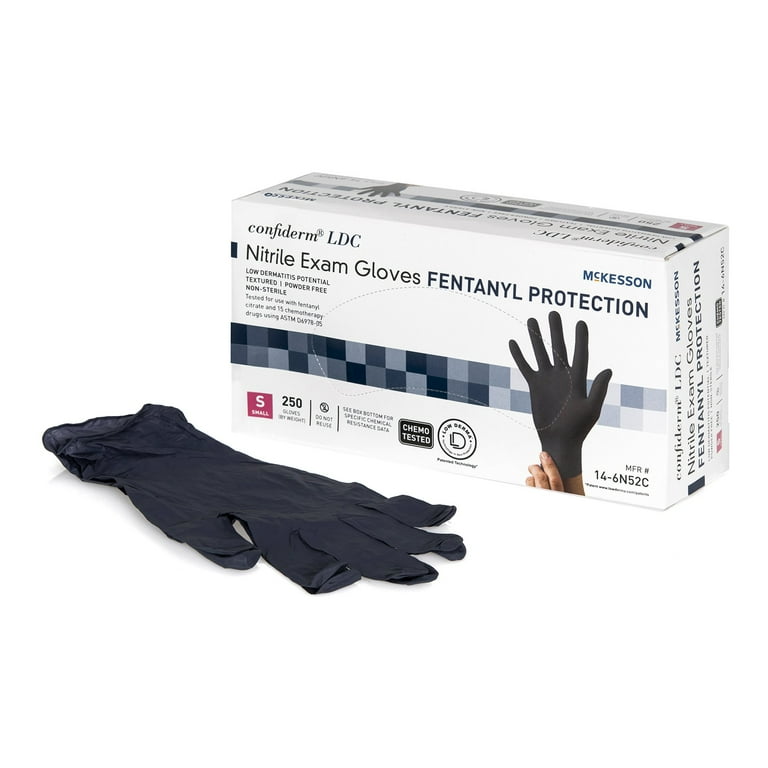 McKesson Confiderm LDC Low-Derma Nitrile Exam Gloves with Fentanyl