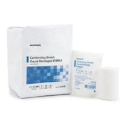 McKesson Conforming Bandage Polyester 3 Inch X 4-1/10 Yard Roll Shape Sterile, 16-018 - Pack of 12