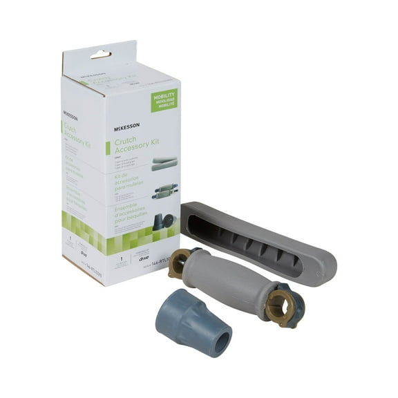 McKesson Crutch Accessory Kit, Replacement Pieces for Universal Crutches, 1 Count, 1 Pair