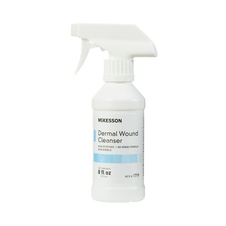 McKesson Dermal Wound Care Spray, No-Rinse First Aid Cleanser - 8 oz, 1 Ct