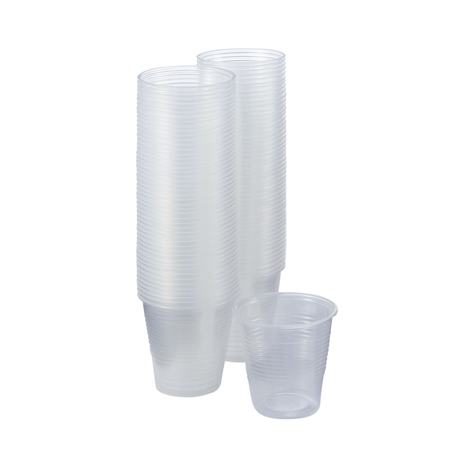 Great Value Everyday Disposable Plastic Cups, Clear, 2 oz, 50 count 