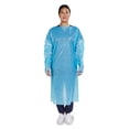 thumbnail image 1 of McKesson Disposable Polyethylene Film Protective Procedure Gown Blue One Size Fits Most 75 per Case, 1 of 5