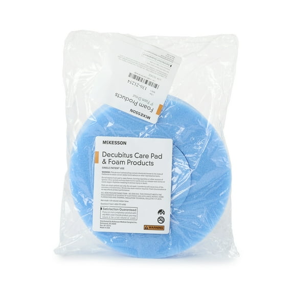 McKesson Donut Cushion, Foam - for Seated Support, Pressure Relief - 9 in, 32 Ct