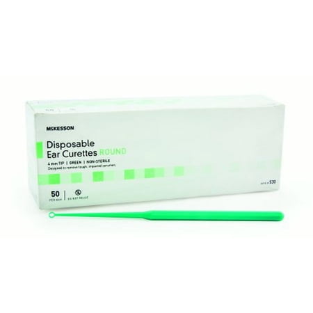 McKesson Ear Curette 4 mm, Round, Box of 50