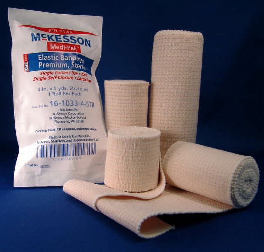 McKesson Elastic Bandage 3 Inch X 5 Yard, Hook and Loop Closure