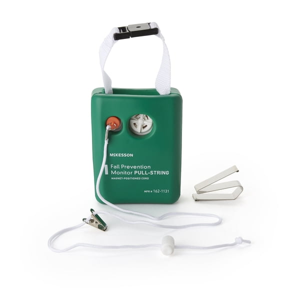 McKesson Fall Prevention Monitor Pull Cord White / Green 162-1131
