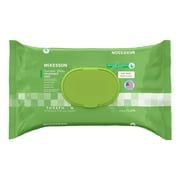 McKesson Flushable* Wet Wipes - Aloe & Vitamin E Formula, Gentle on Skin, Plant-Based Adult Cleansing Wipes - Unscented, 96 Wipes, 1 Pack