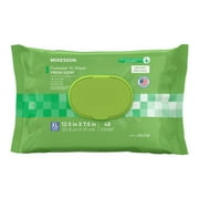 McKesson Flushable* Wet Wipes XL - Aloe & Vitamin E Formula, Gentle on Skin, Plant-Based Adult Cleansing Wipes - Scented, 48 Wipes, 1 Pack