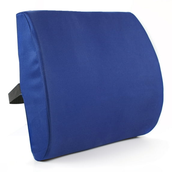McKesson Foam Back Cushion with Lumbar Support, Blue - 13 in x 14 in, 1 Ct