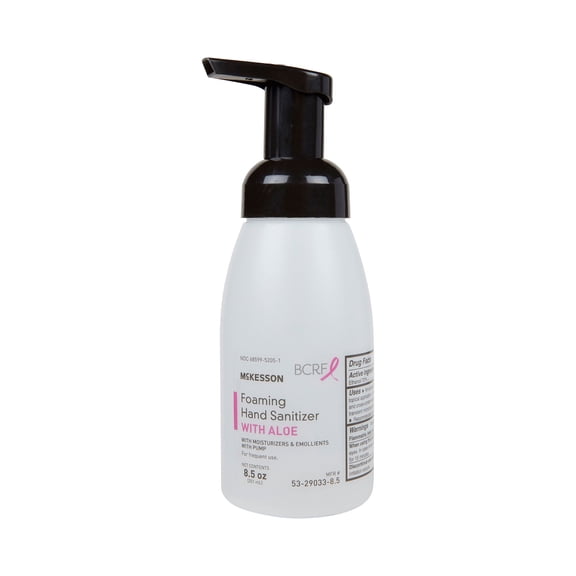 McKesson Foam Hand Sanitizer with Aloe, BCRF Edition - 8.5 oz Pump Bottle, 1 Count, 1 Pack