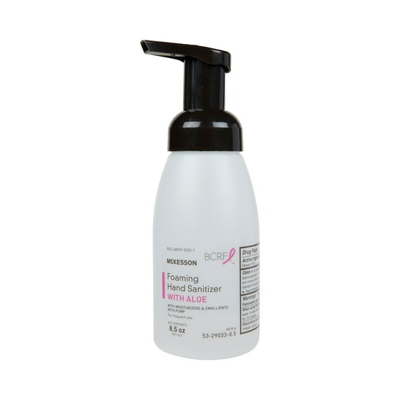 McKesson Foam Hand Sanitizer with Aloe, BCRF Edition - 8.5 oz Pump Bottle, 1 Count, 1 Pack