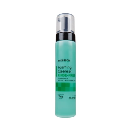 McKesson Foaming Rinse-Free Body Wash with Aloe - Cucumber Melon, 9 oz, 1 Ct
