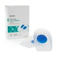 thumbnail image 1 of McKesson Heel Cups, Silicone Gel, U-Shape - Blue, Transparent, Small/Medium, 6 Ct, 1 of 4