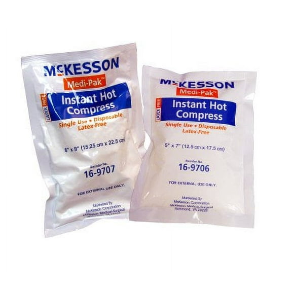 McKesson Hot Pack Instant Chemical Activation General Purpose Small 5 X 7 Inch, 16-9706 - Case of 24