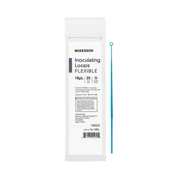 McKesson Inoculating Loop Sterile Disposable 16-10FL, 25 Ct