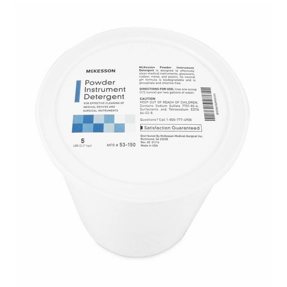 McKesson Instrument Detergent Powder, Biodegradable, Citrus Scent, 1 Count, 6 Packs, 6 Total