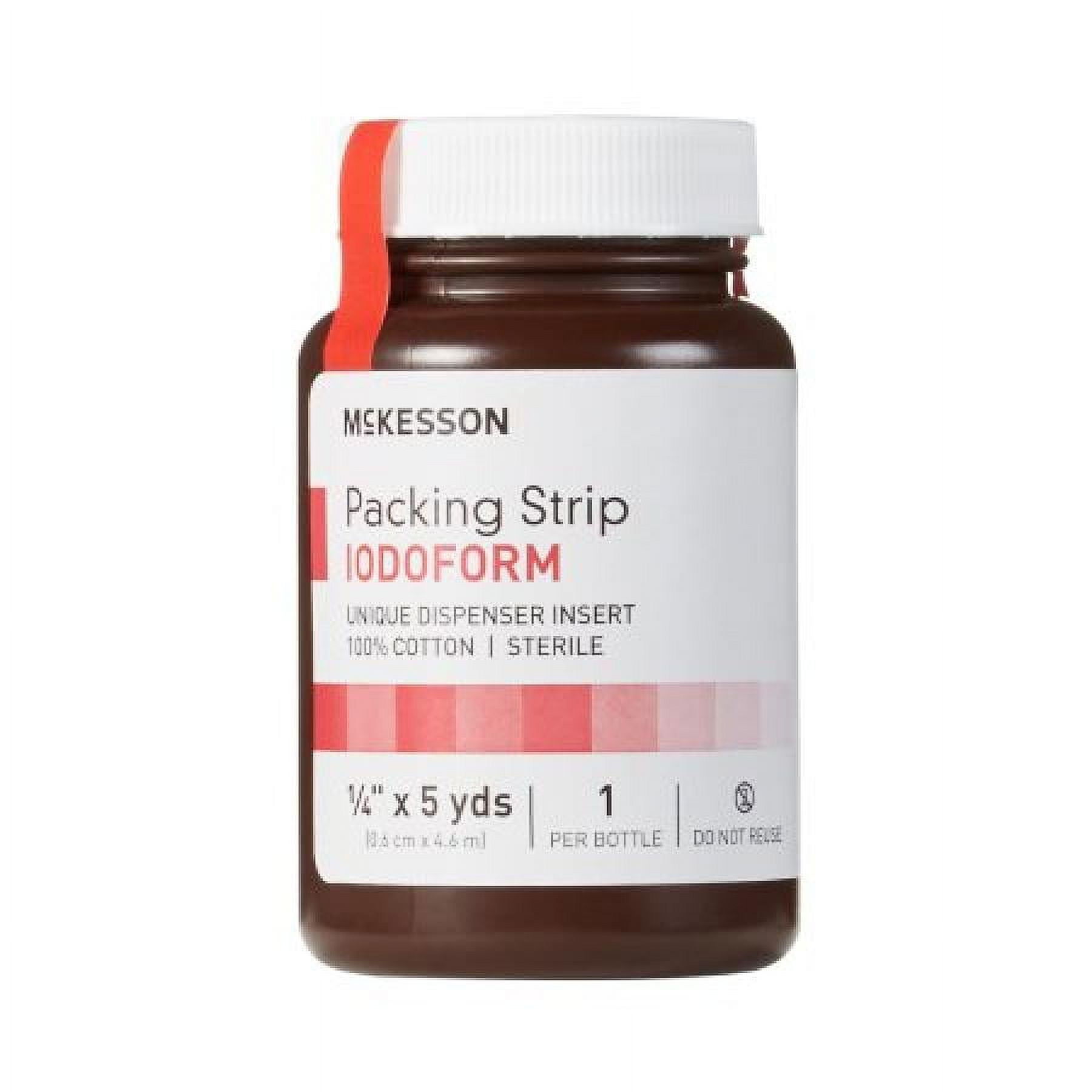 McKesson Iodoform Packing Strip, Small, .25 Inch x 5 Yards, 1 Count