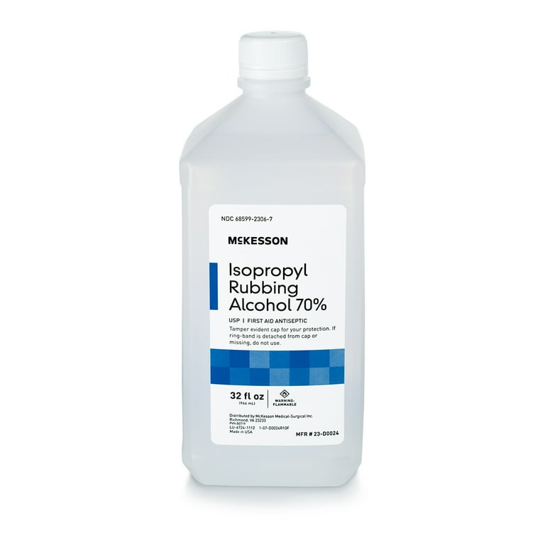 McKesson Isopropyl Rubbing Alcohol, 70% Strength, First Aid - Main Image