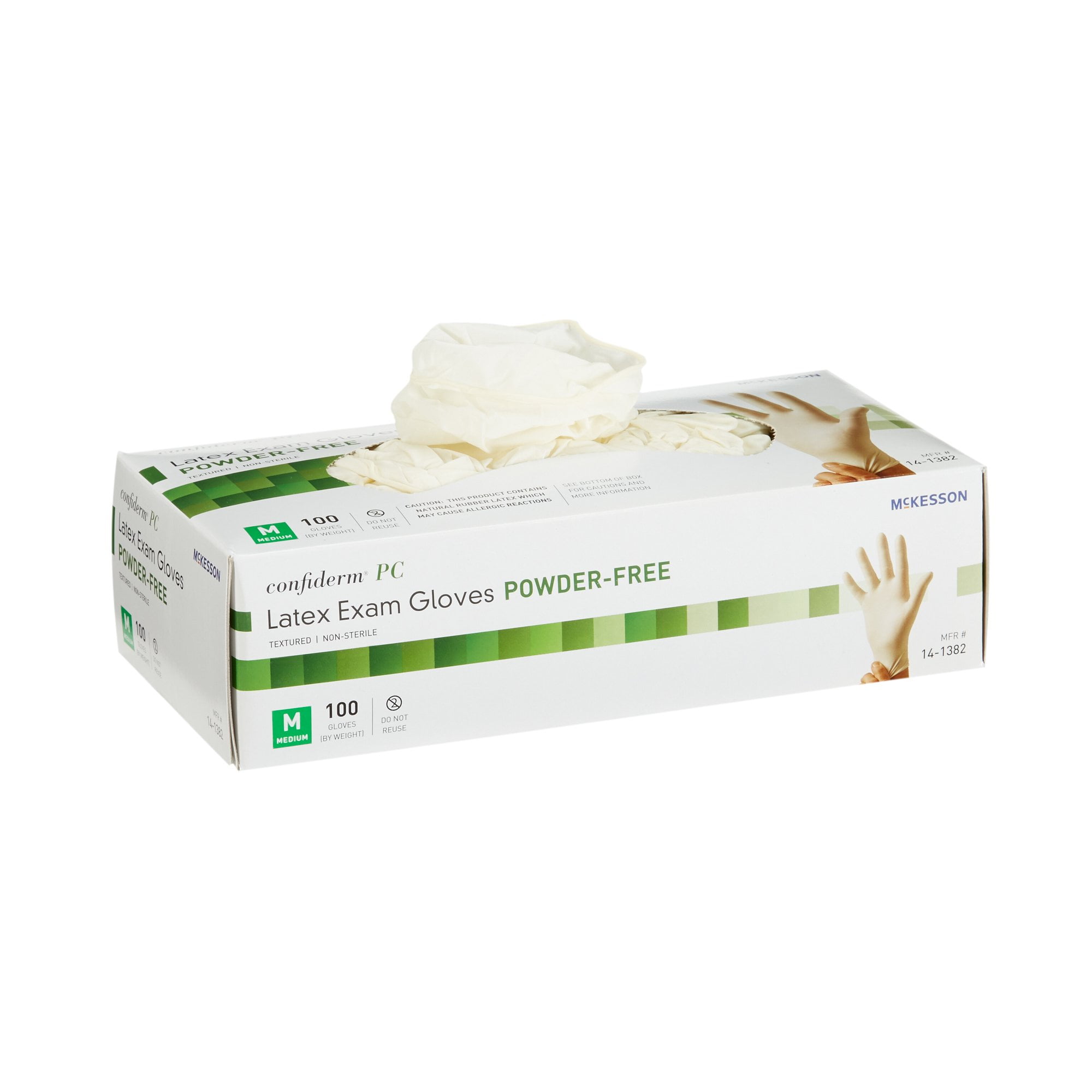 McKesson Medium Size Latex Exam Gloves, 1000 Count PowderFree