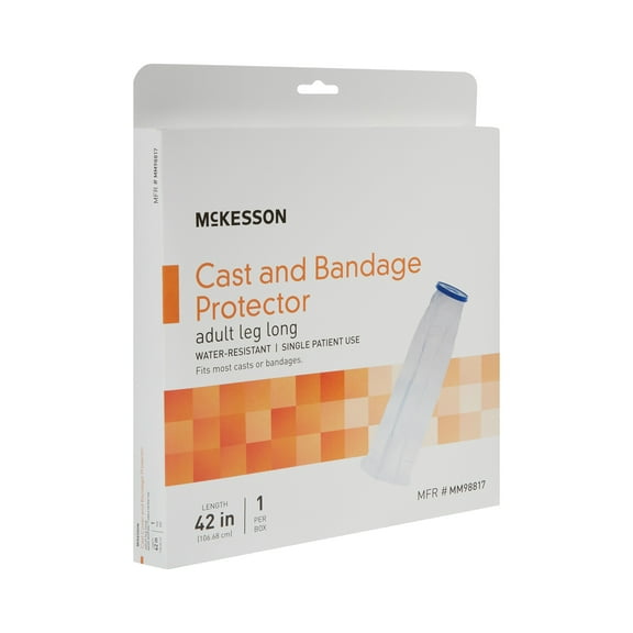 McKesson Leg Cast Cover for Long Casts - Watertight Bag for Showers, 42 in, 1 Count, 1 Pack
