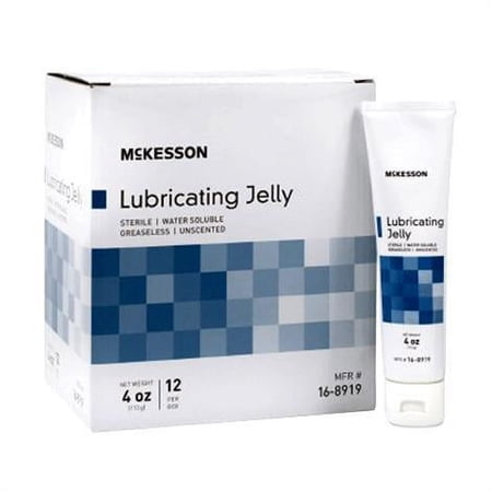 McKesson Lubricating Jelly 4 oz. Tube Sterile, 3 EA - 16-8919