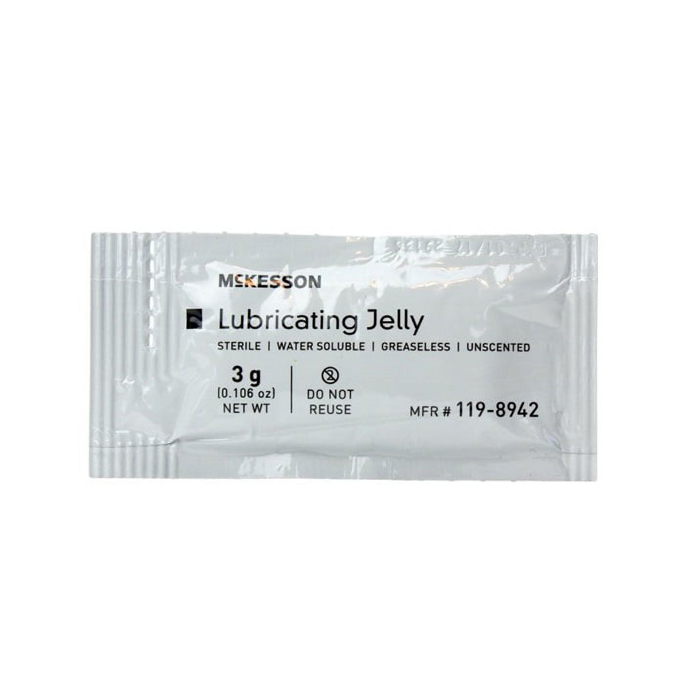 McKesson Lubricating Jelly Sterile, 1 Individual Packet (3 Grams
