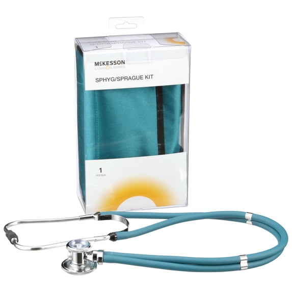 McKesson Lumeon Blood Pressure Monitor and Sprague Rappaport Stethoscope Combo Kit, 1 Ct