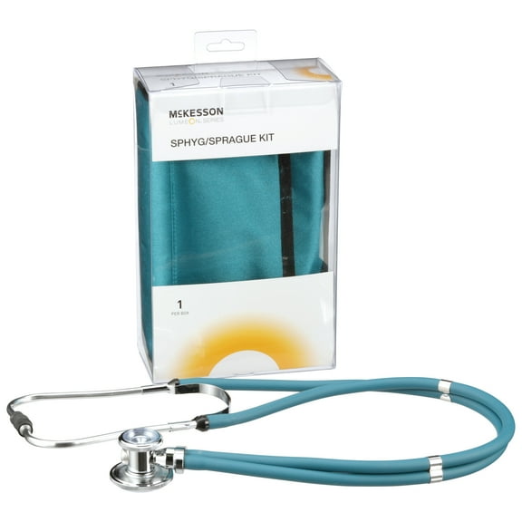 McKesson Lumeon Blood Pressure Monitor and Sprague Rappaport Stethoscope Combo Kit, 10 Ct