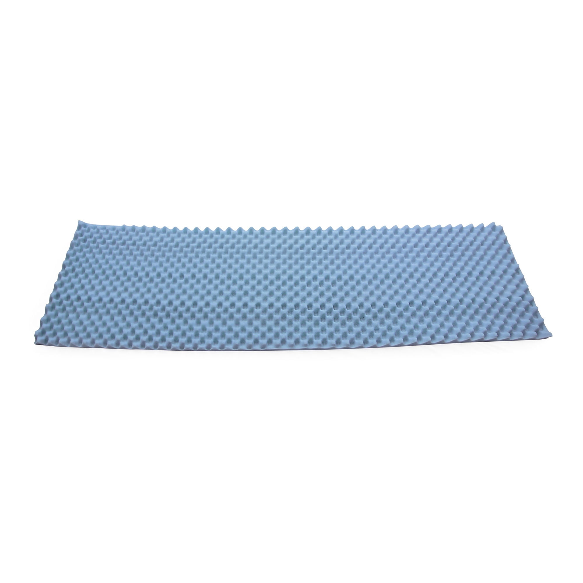 McKesson Mattress Overlay - Convoluted Foam Decubitus Care Pad, Mattress Topper for Ulcers, Pressure Sores, Bedsores - Blue, 72 in x 20 in x 2 in, 1 Ct