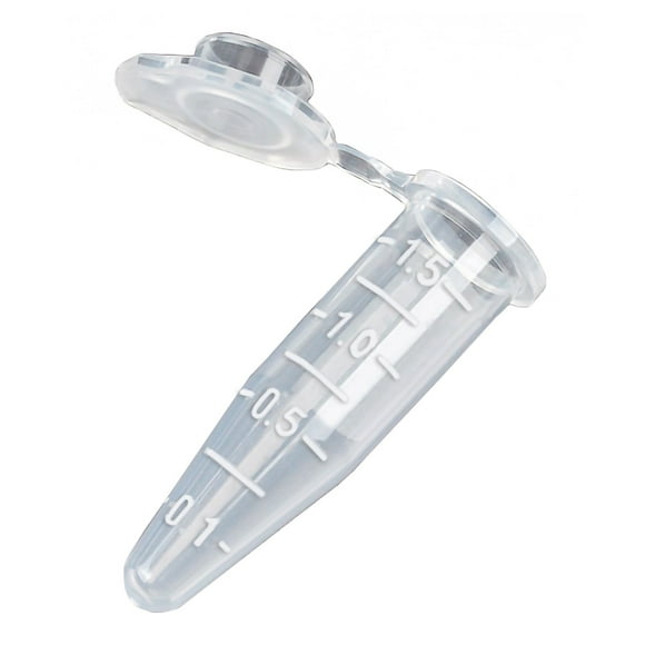 McKesson Microcentrifuge Tubes, Plastic - Conical Bottom - Clear, 1.5 mL, 500 Ct