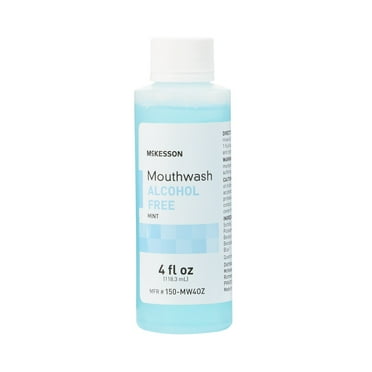 McKesson Mouthwash for Bad Breath, Alcohol-Free, Mint Flavor, 4 oz, 1 Ct